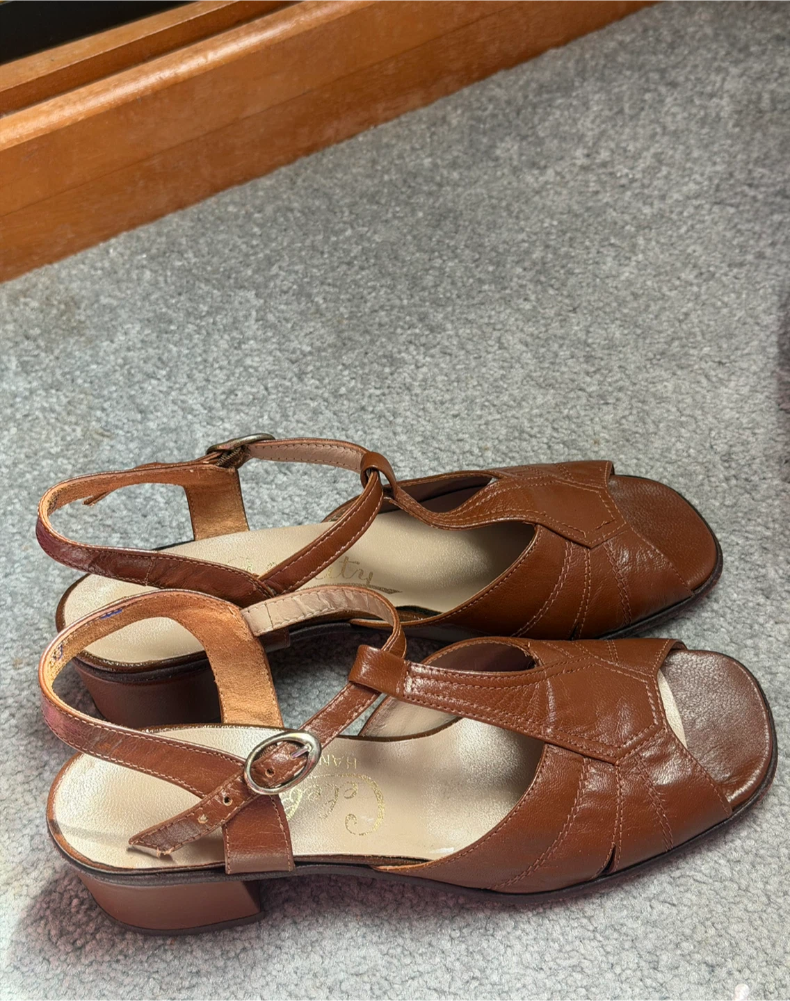 Celebrity Hand Made Brown Leather Sandals - photo 4