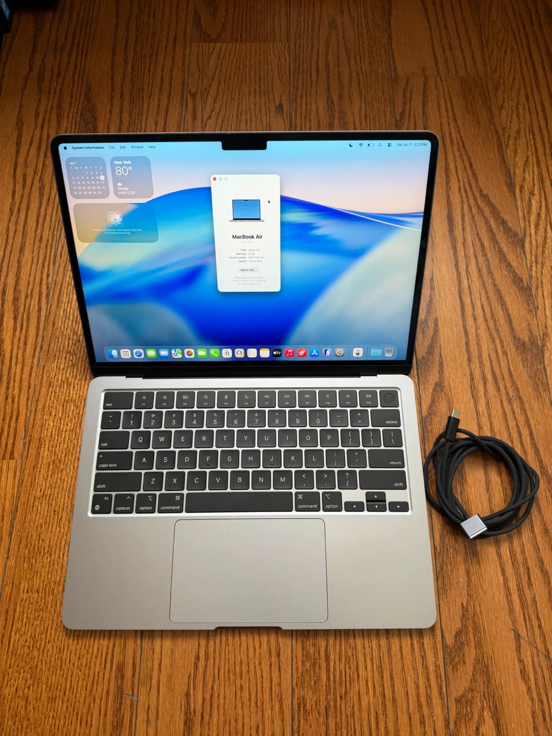 MacBook Air 2022 M2/8GB RAM/256GB SSD/Like New/Fully Functional
