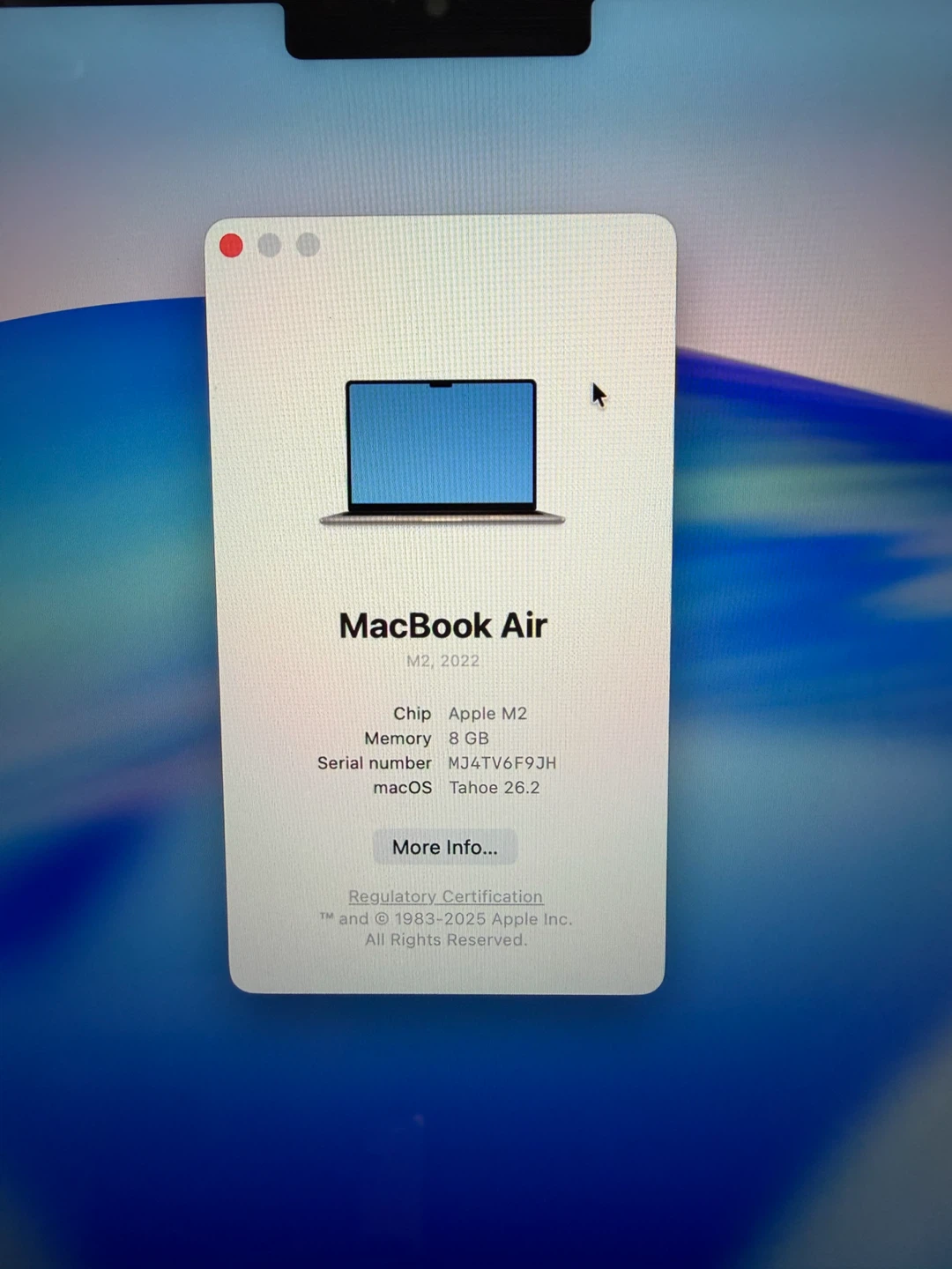 MacBook Air 2022 M2/8GB RAM/256GB SSD/Like New/Fully Functional - photo 2