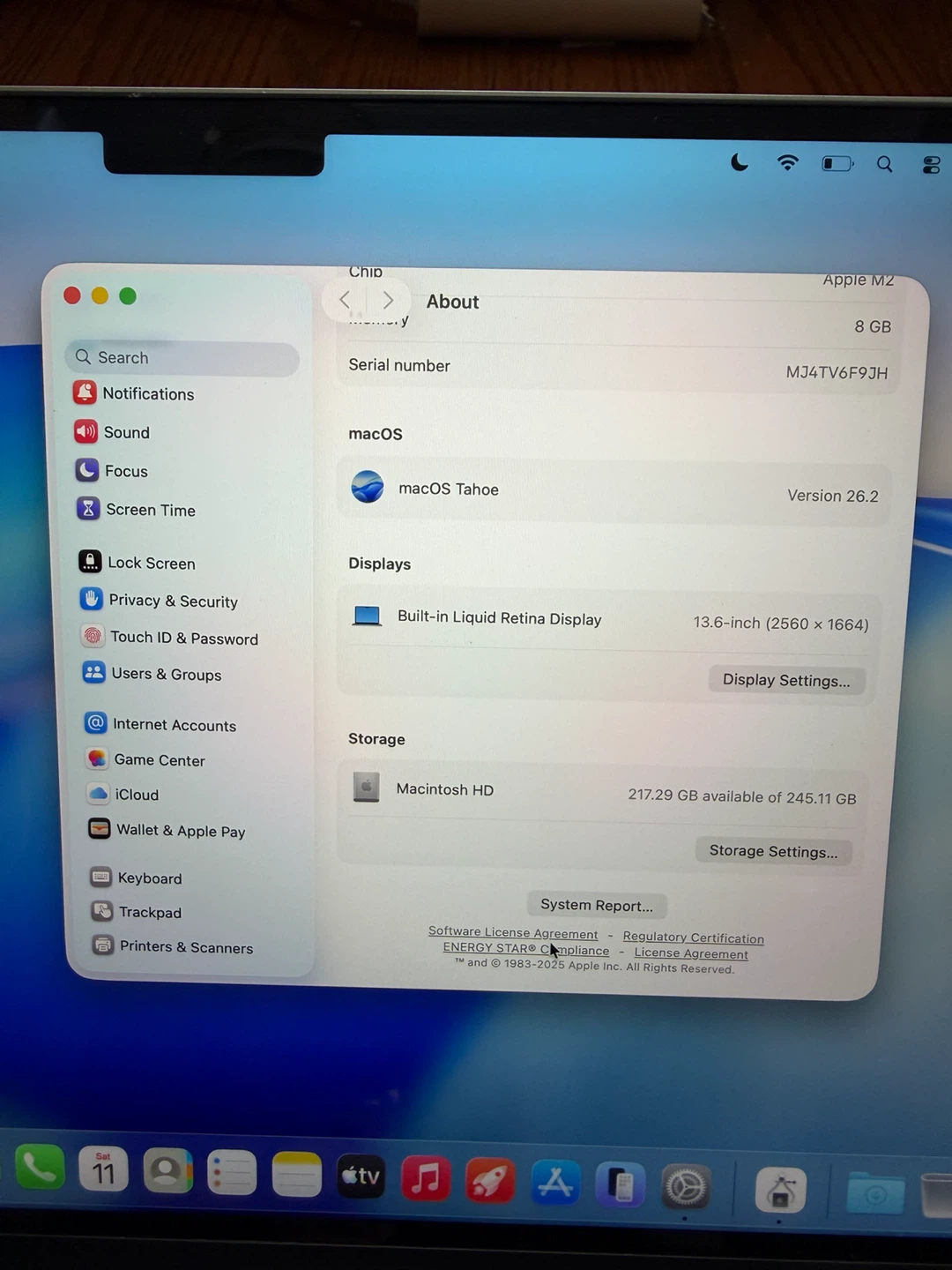 MacBook Air 2022 M2/8GB RAM/256GB SSD/Like New/Fully Functional - photo 3