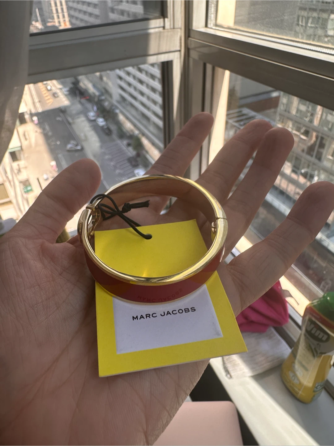 Marc Jacobs Hinge Bangle Red/Gold