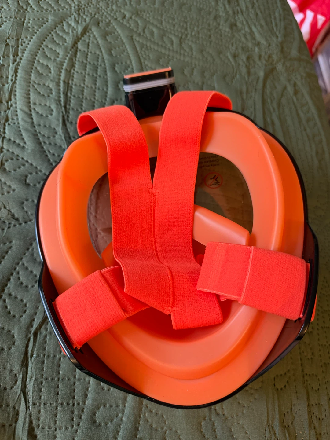 Orange Full Face Snorkel Mask - photo 4