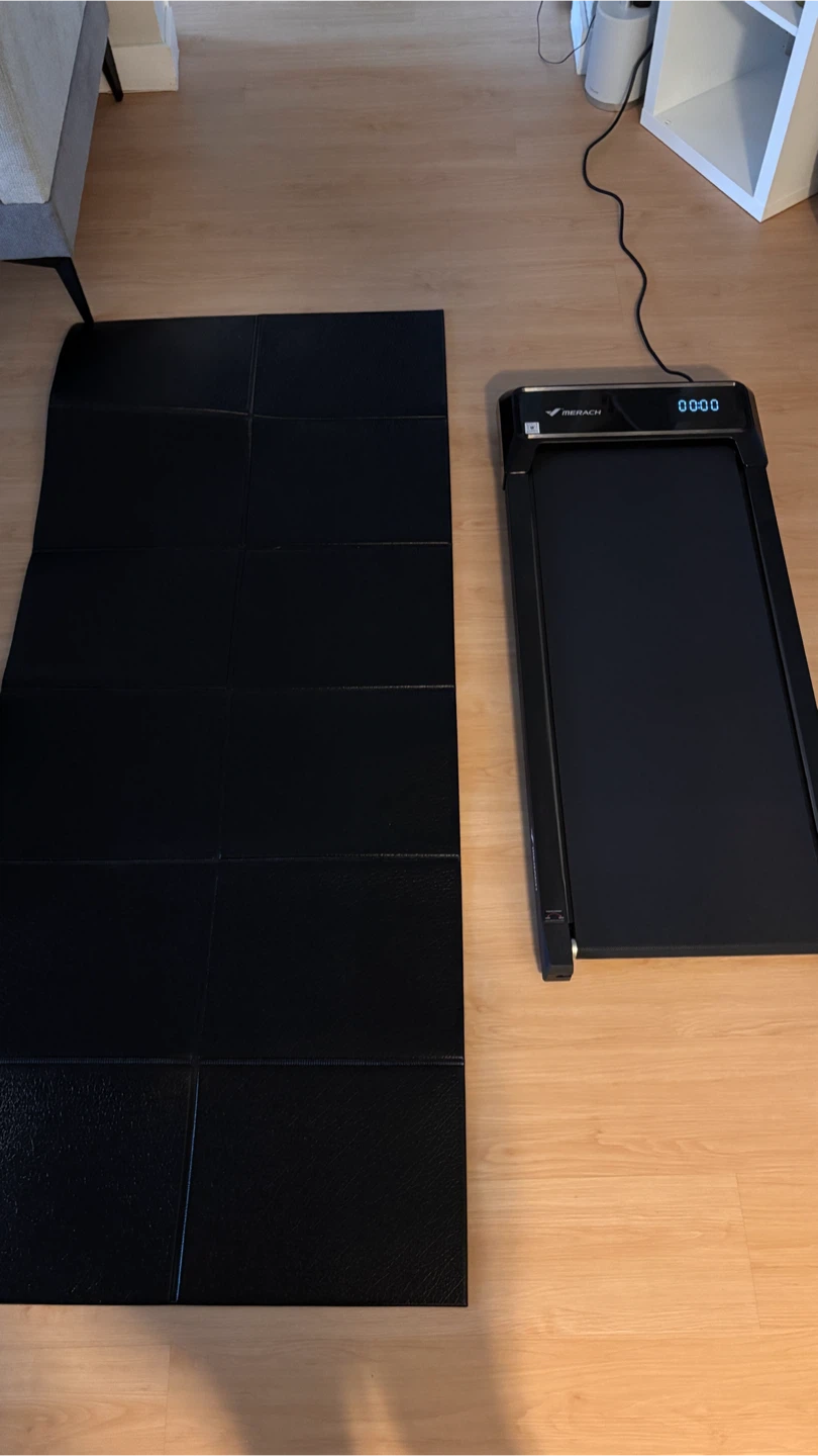 MERACH Treadmill with Black Exercise Mat