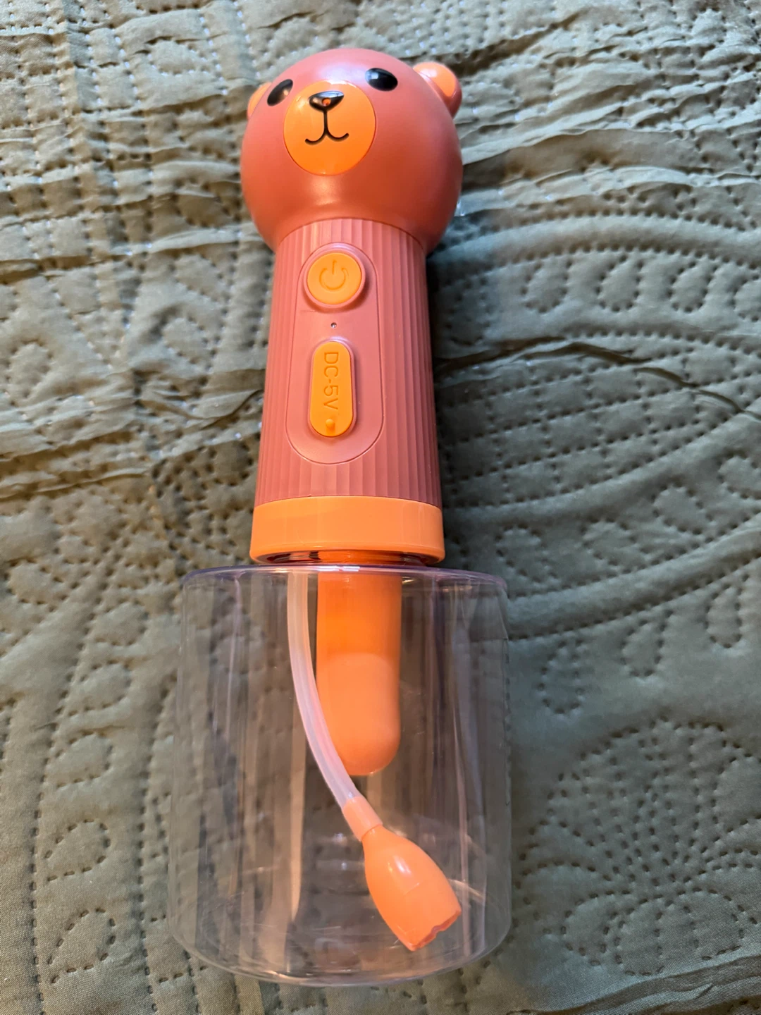 Dog Pink Bear Bubble Machine