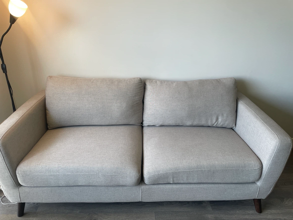 Structube 3 seater sofa - Light grey - photo 2