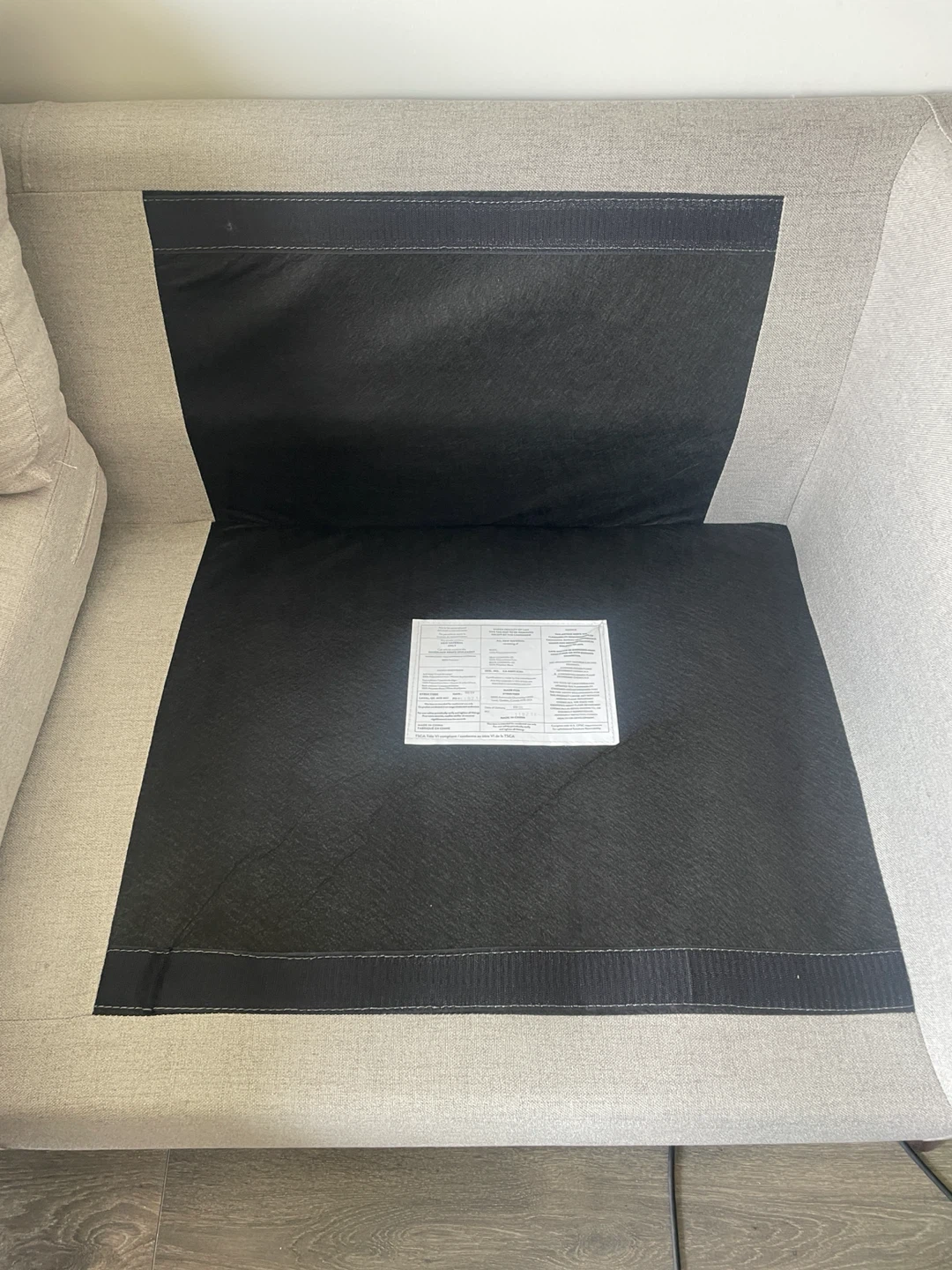 Structube 3 seater sofa - Light grey - photo 3