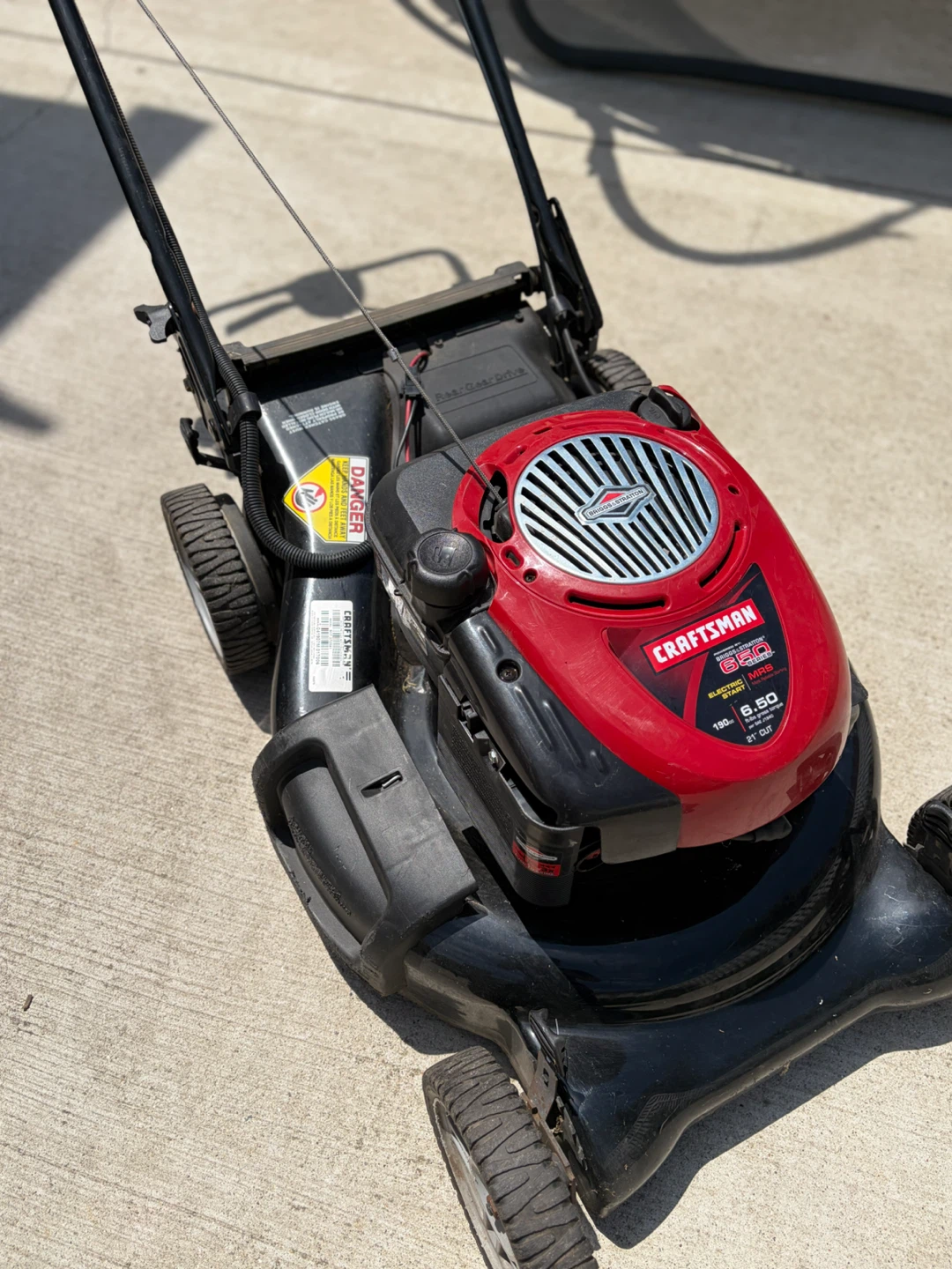 Craftsman 21-inch Gas Push Mower 6.50 ft-lb torque - photo 2