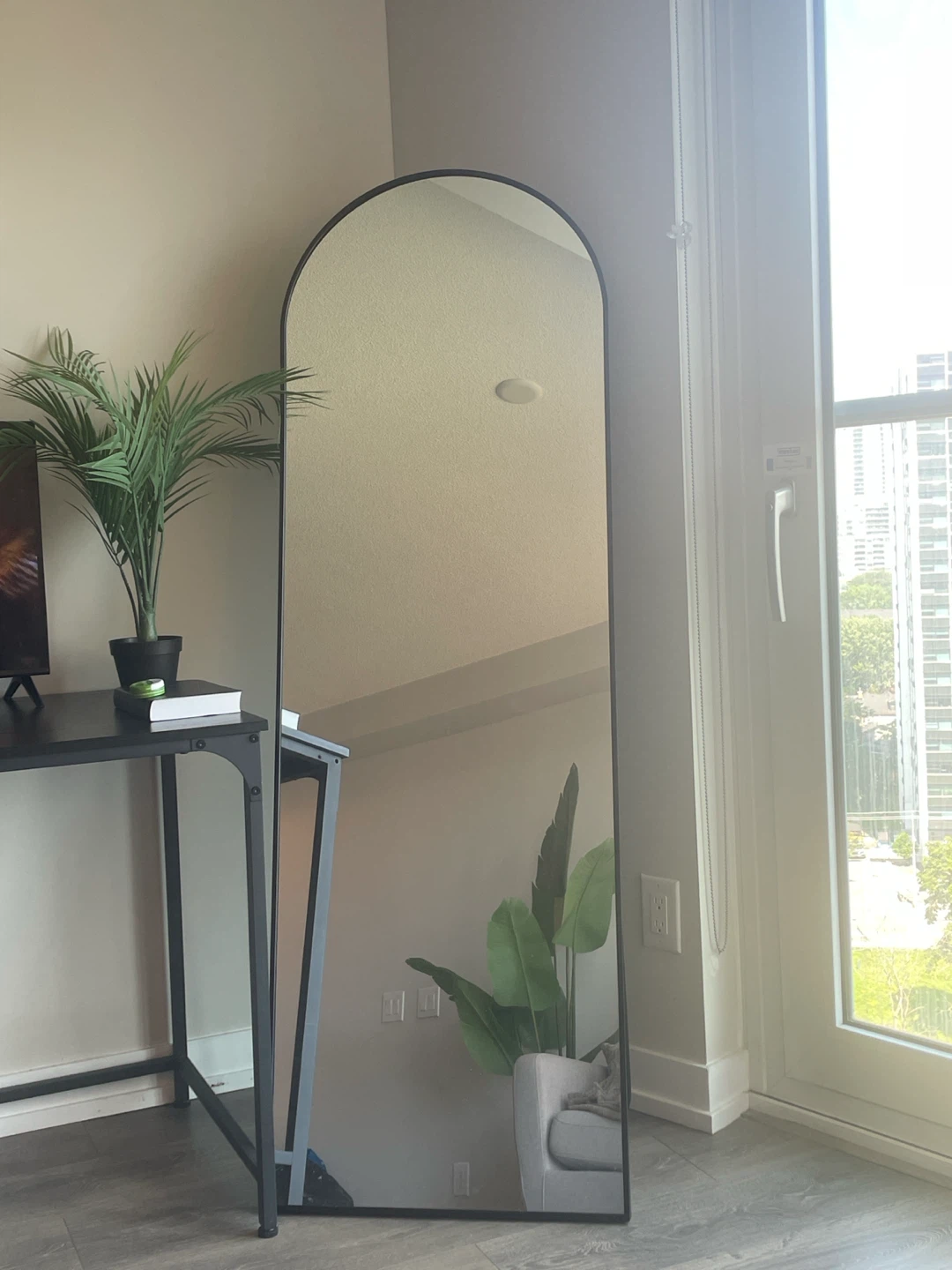 Tall Arch Floor Mirror