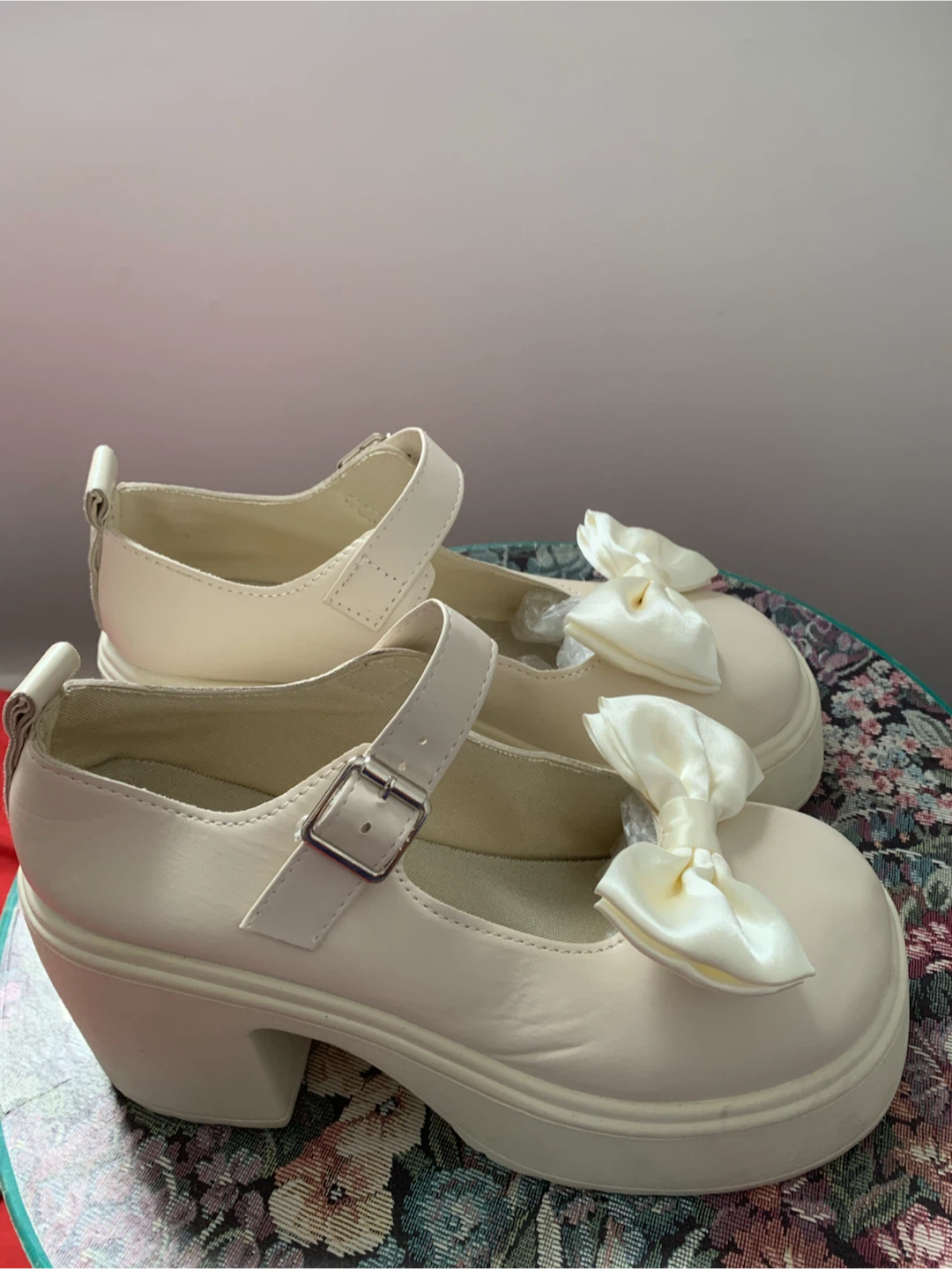 Cream Mary Jane’s size 41 - photo 2