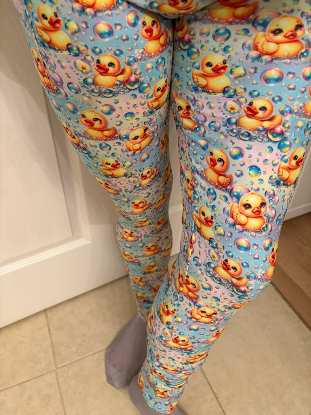 Rubber Ducky Pattern Leggings