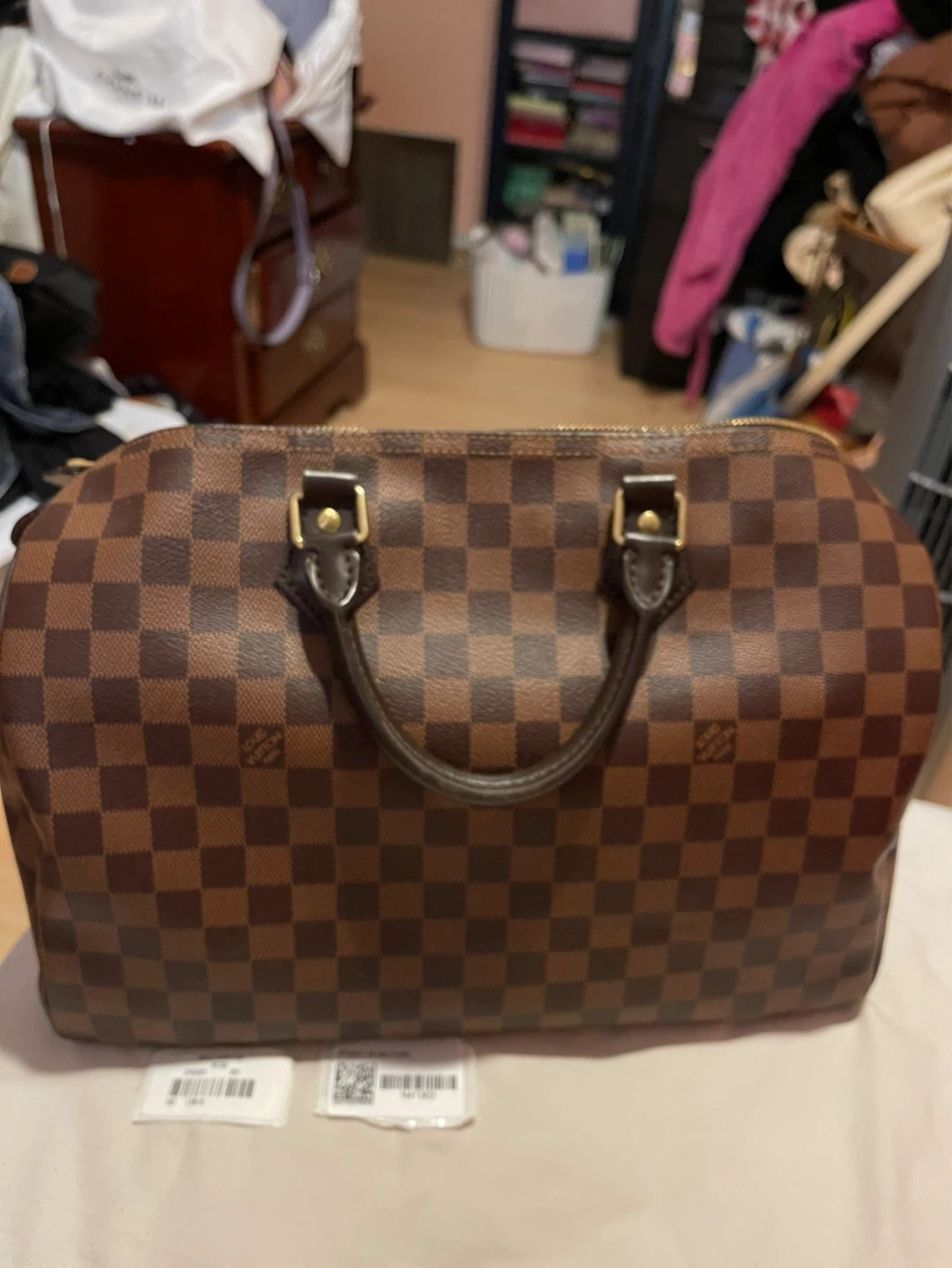 Louis Vuitton Speedy 35 Monogram Canvas Handbag