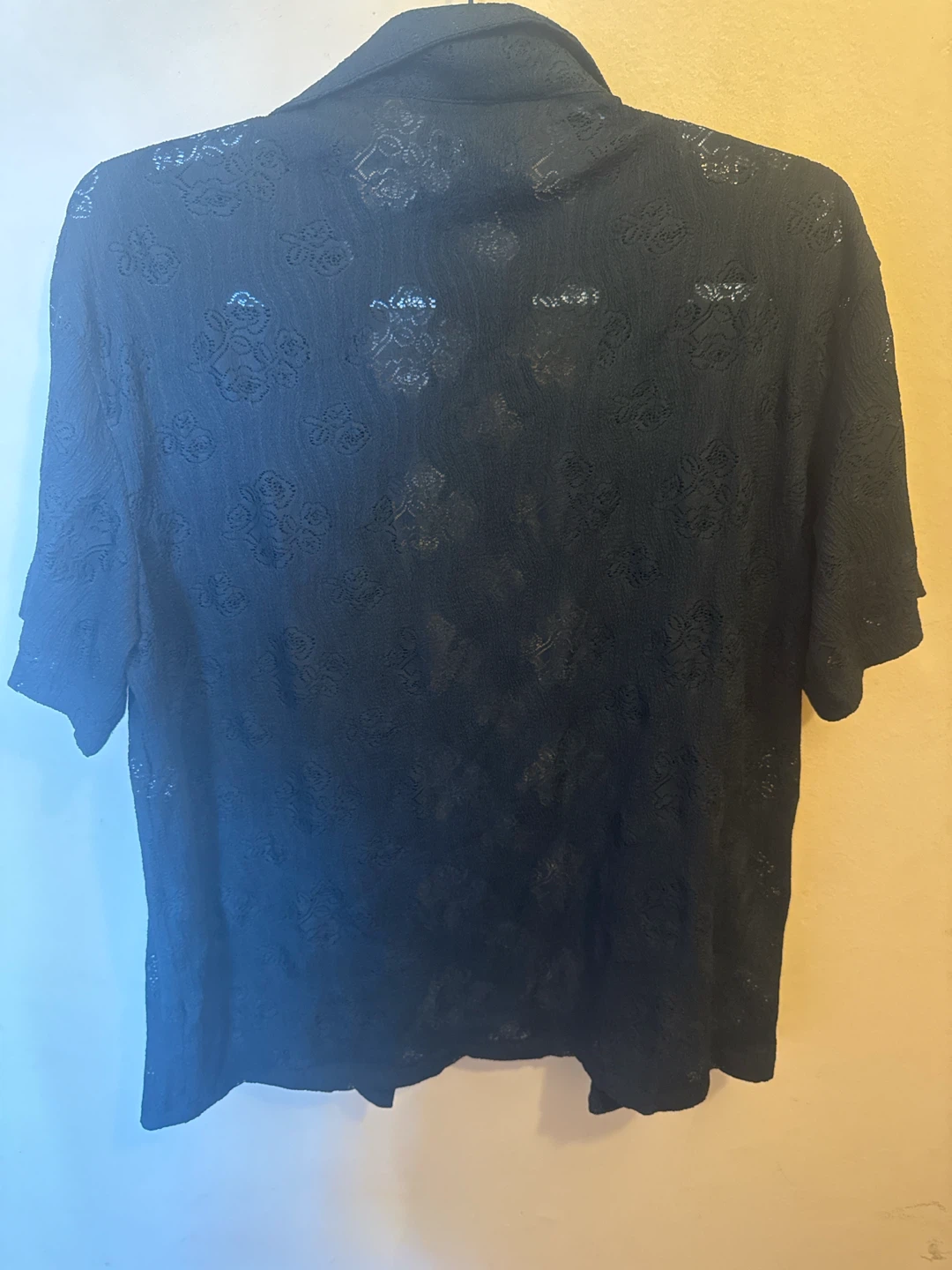 Forever 21 Men Black Lace Button-Up Shirt - photo 3