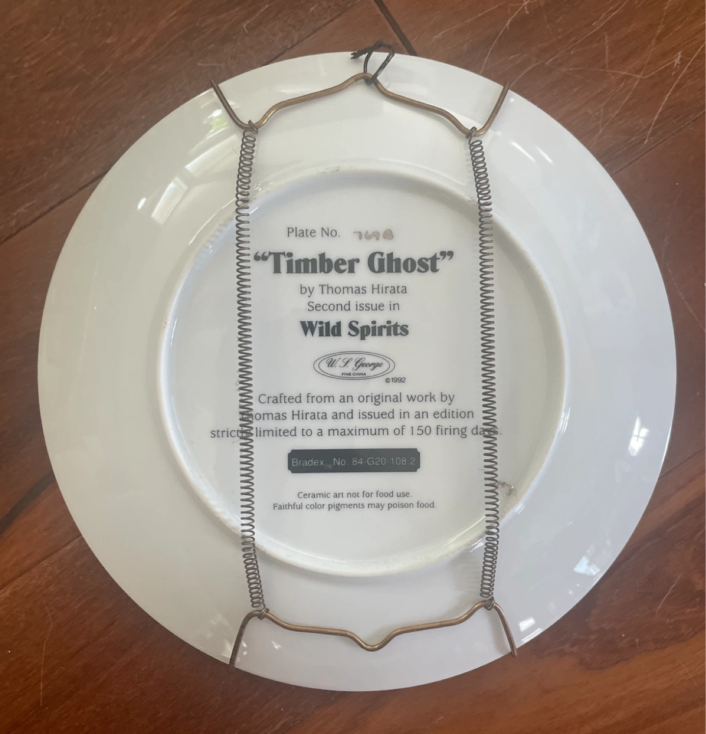 W.S. George "Timber Ghost" Plate by Thomas Hirata - photo 2