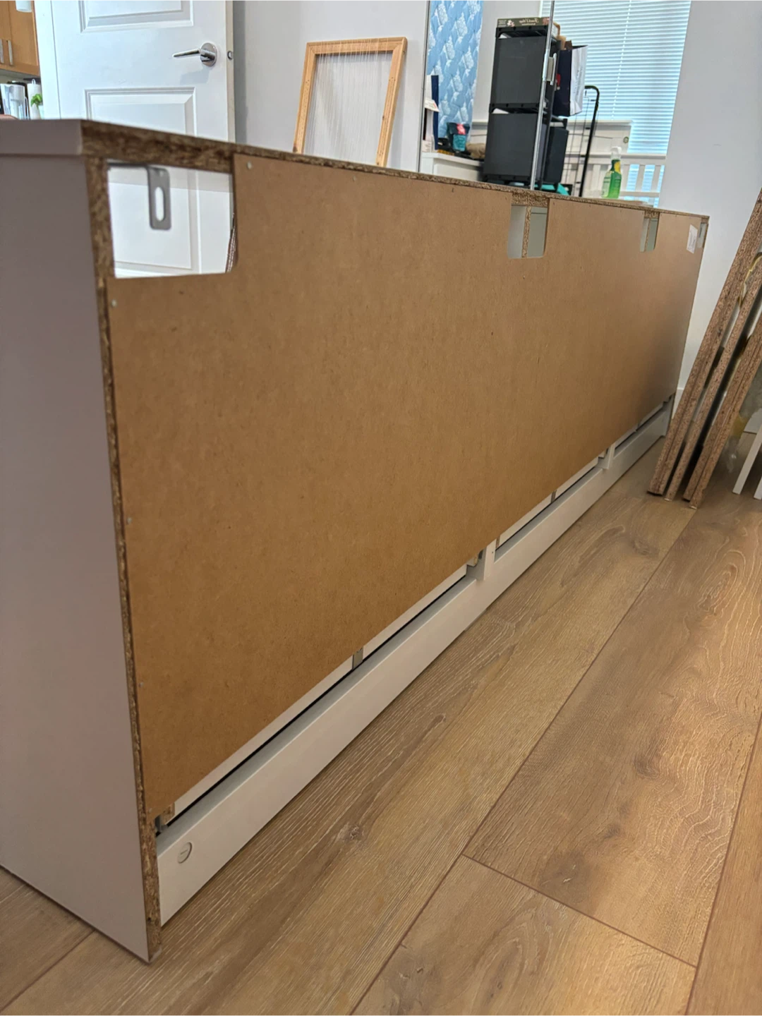 White TV Stand with 3 Drawers - photo 2