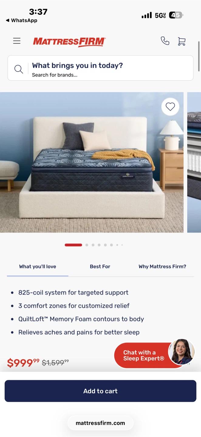 Brand new medium mattress firm