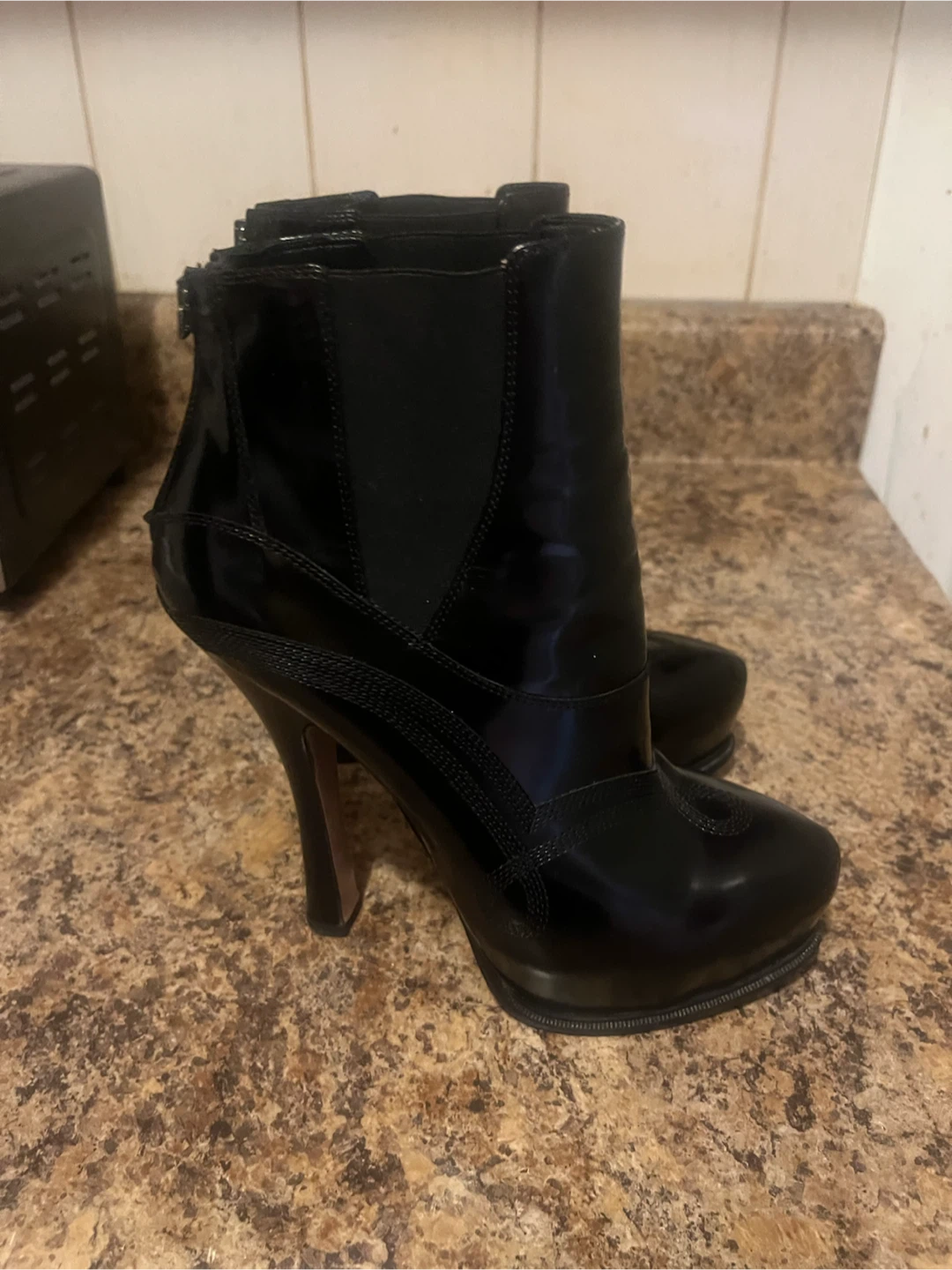 Prada Black Leather Ankle Boots - photo 4