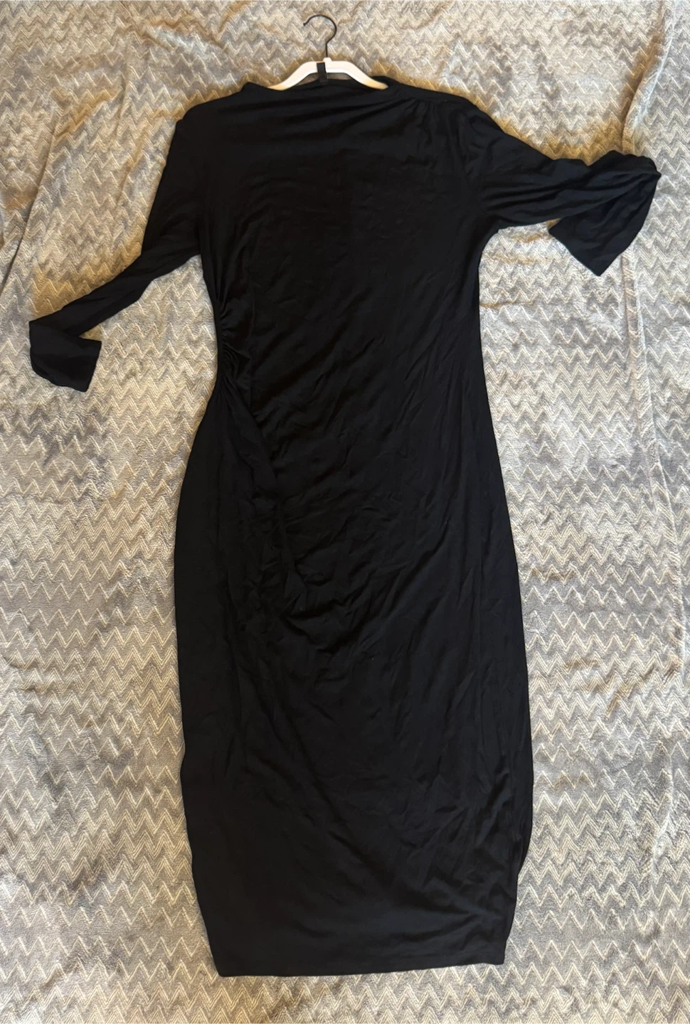 Black Long Sleeve Dress - XL