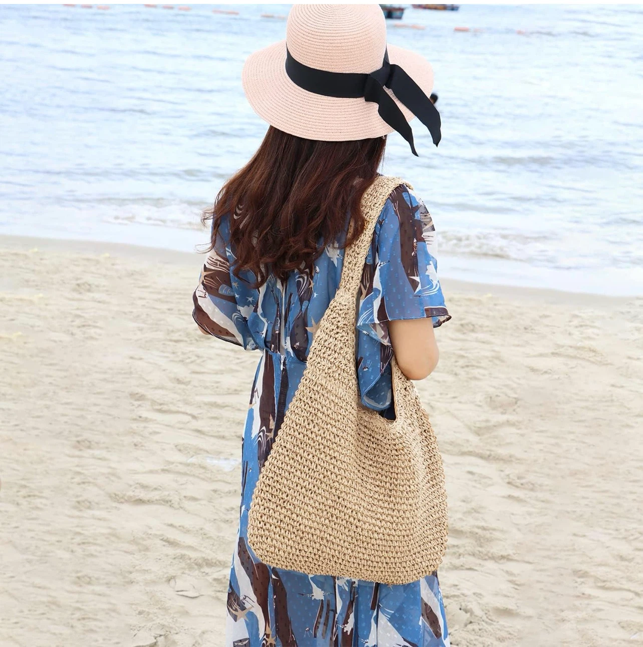 Woven Straw Hobo Bag - photo 2