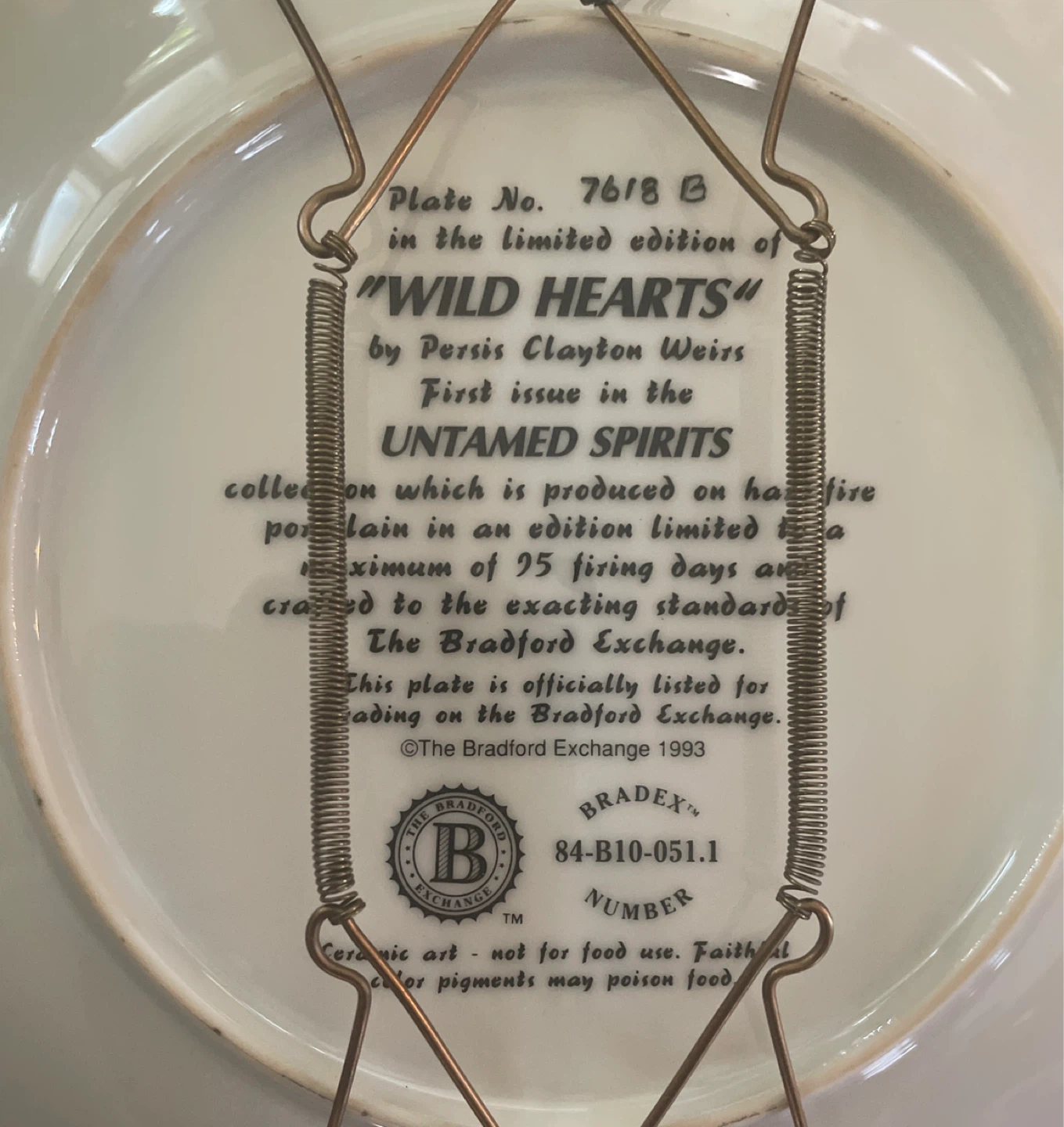 The Bradford Exchange Wild Hearts Plate - photo 3