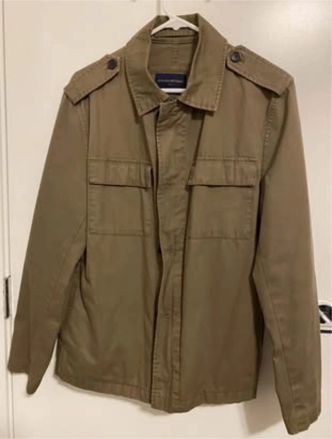 Banana Republic Men's Olive Green Utility Jacket - Size Small