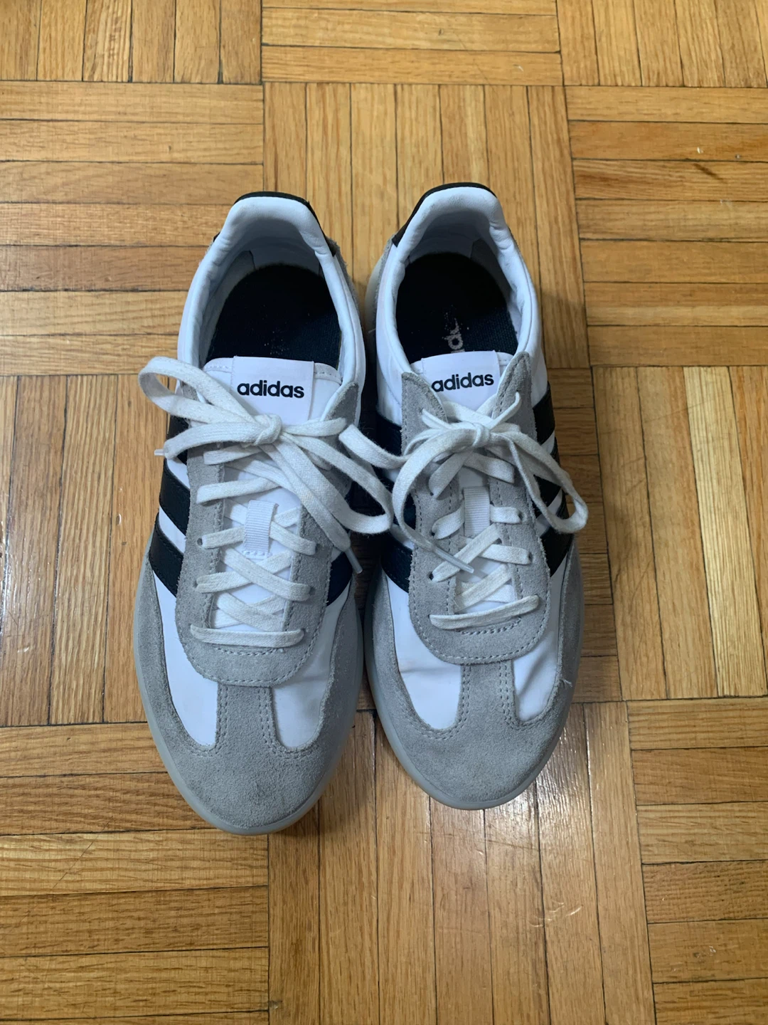 Adidas White & Grey Sneakers - photo 2