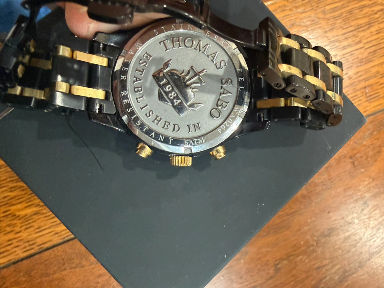 Thomas Sabo Watch Black & Gold Chronograph - photo 2
