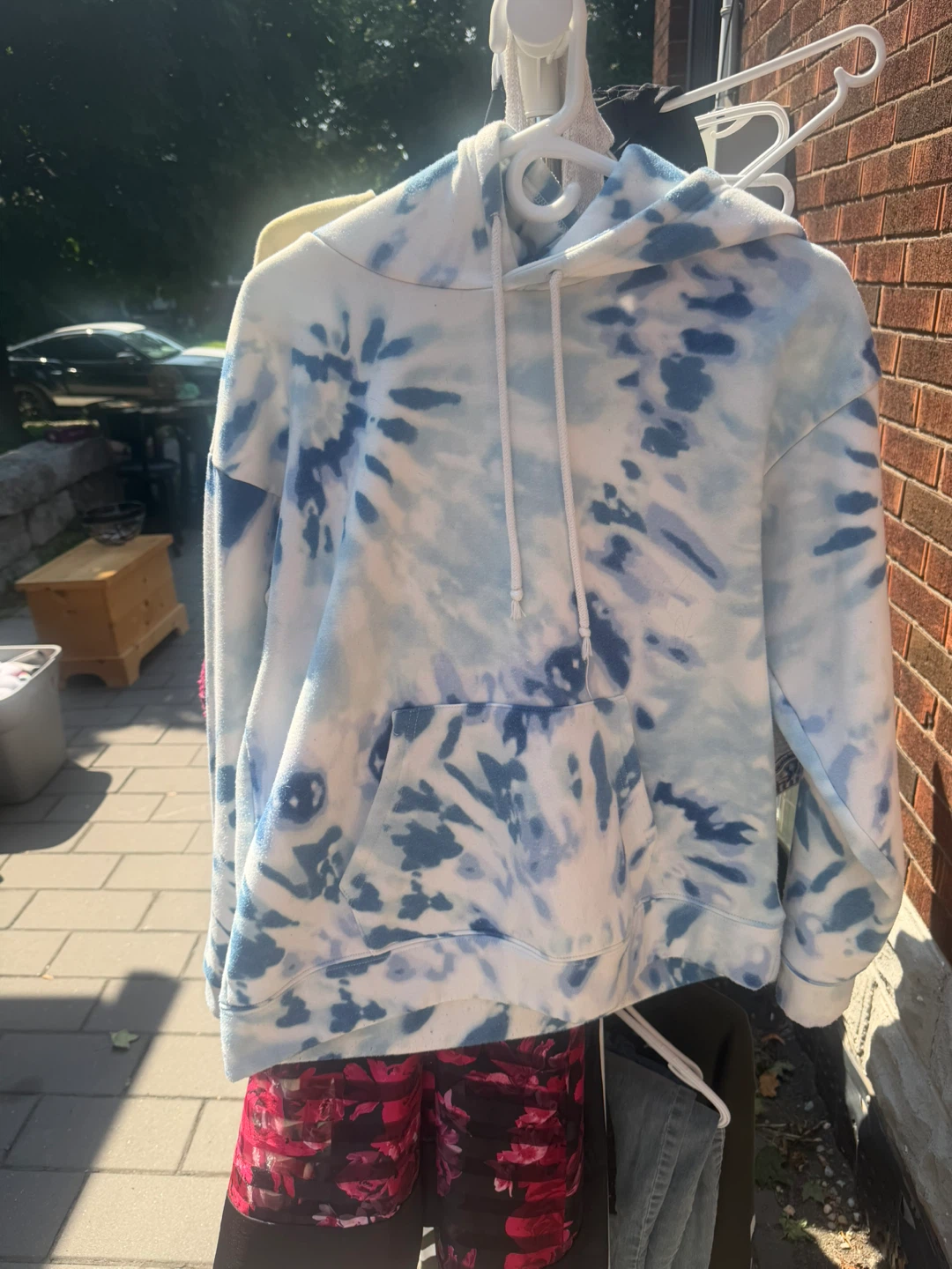 Blue Tie-Dye Hoodie