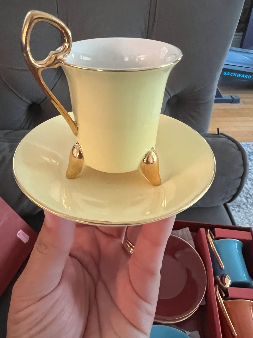 Royalford Fine Porcelain 12-Piece Espresso Cup & Saucer Set - photo 3
