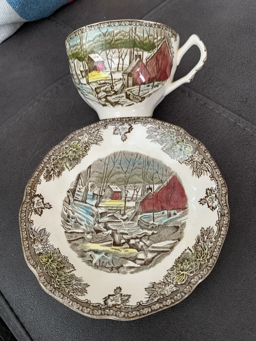 Johnson Bros. "The Ice House" Teacup and Saucer