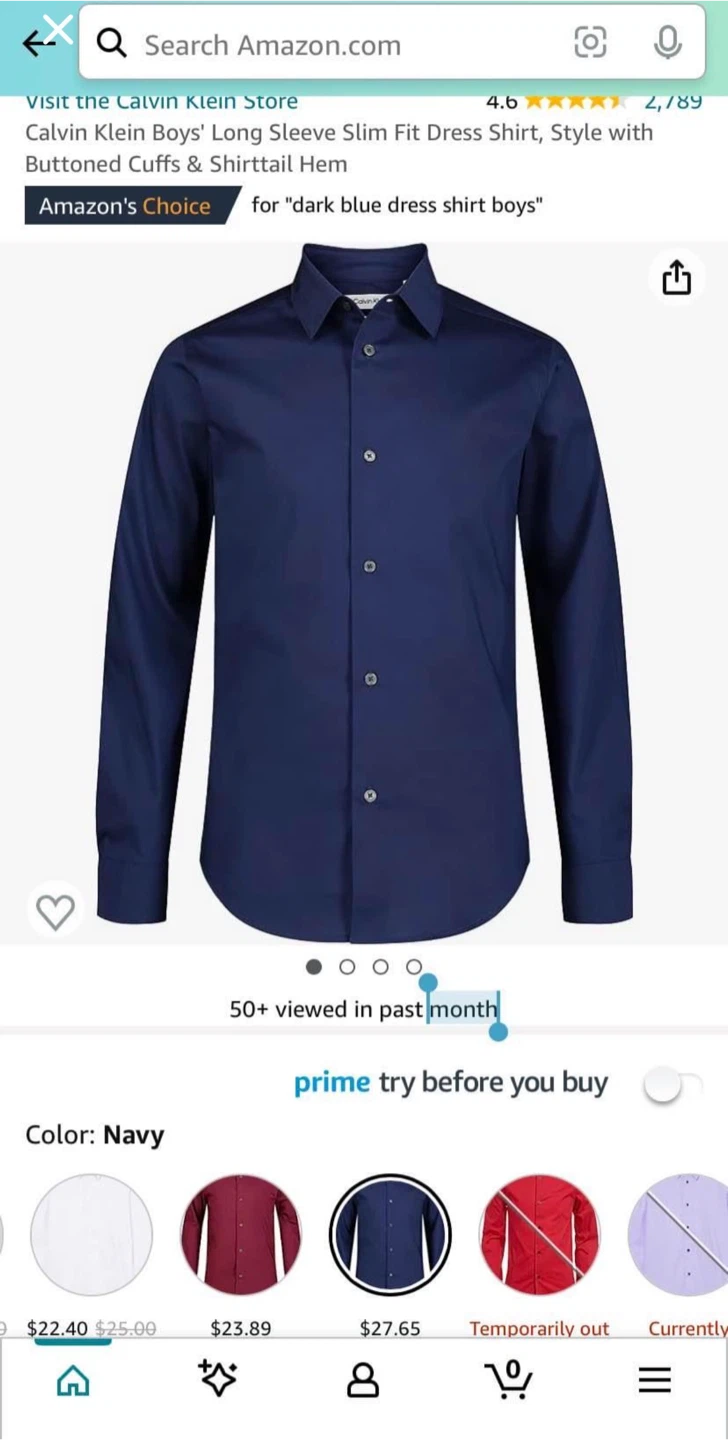 Calvin Klein Boys Dress Shirt-size 10