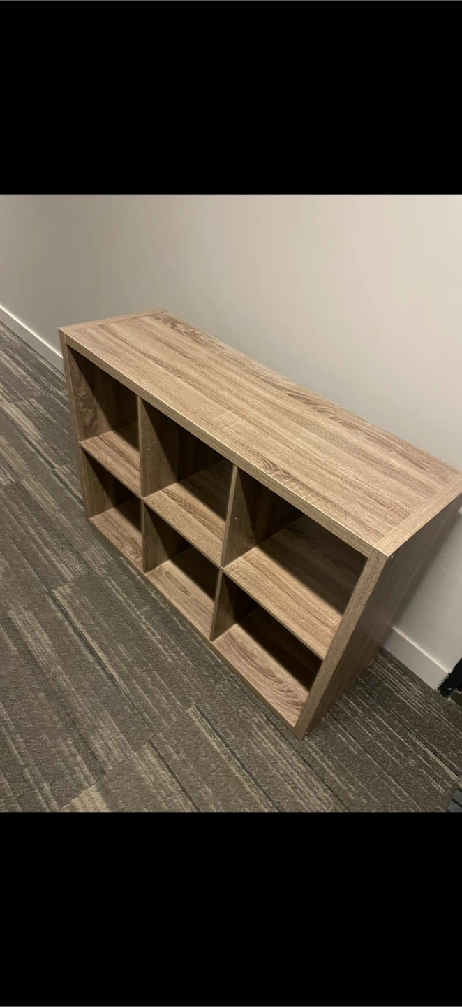 Wood 6-Cube Storage Organizer Shelf - photo 2