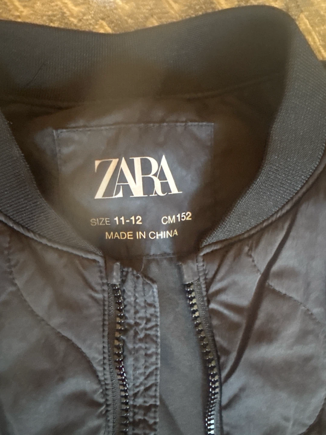 Zara Quilted Vest Black Size 11-12 - photo 2