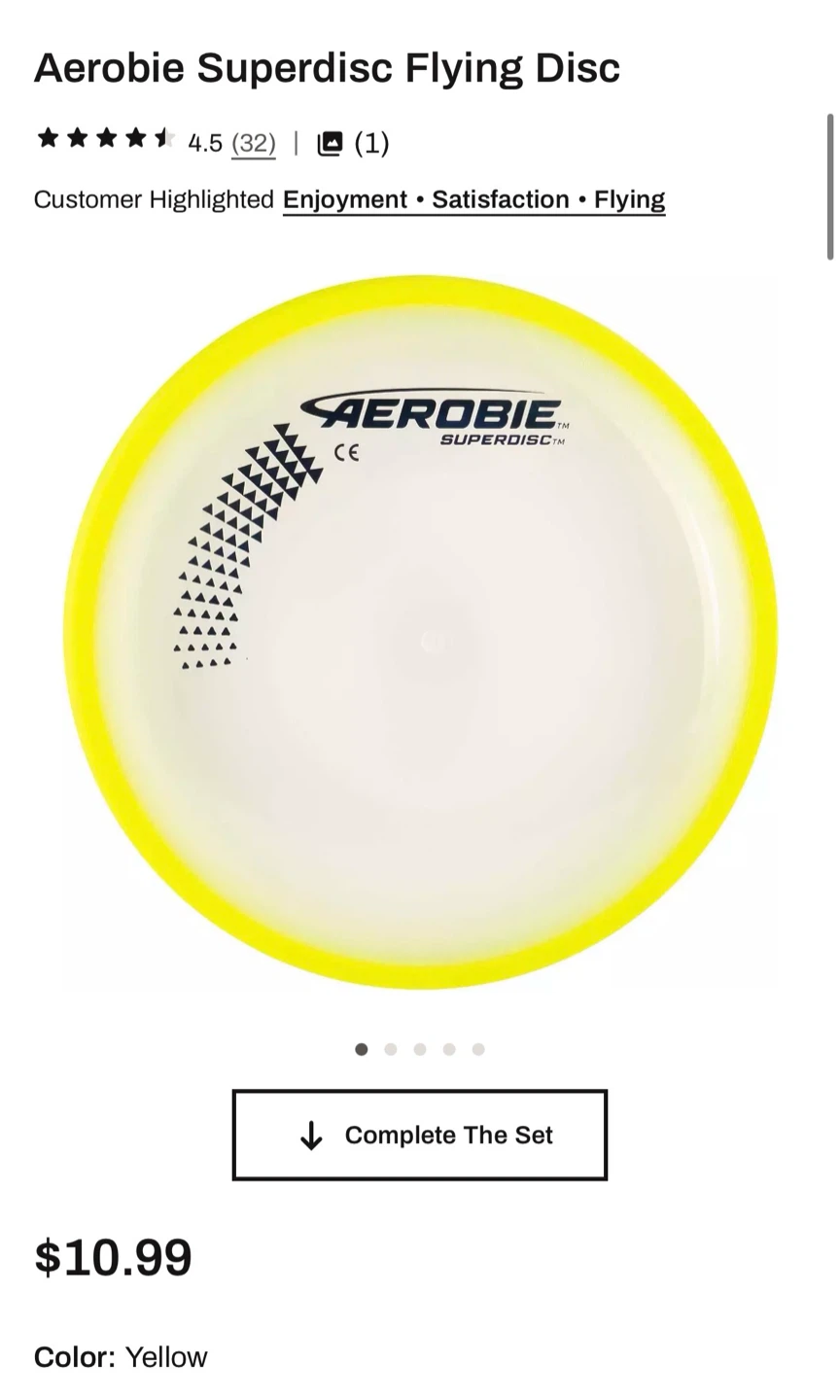 Aerobie Superdisc Flying Disc - photo 3