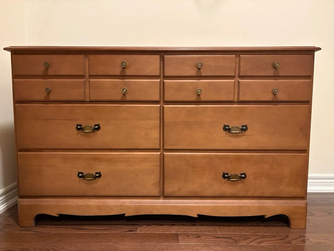 Wooden Desk with Chair. Wooden dresser - photo 2