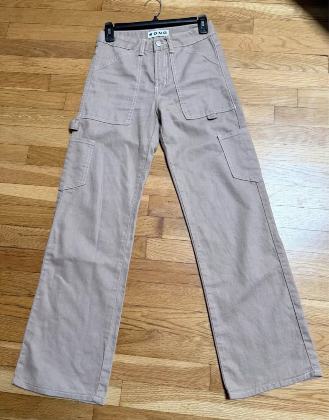 SONG Tan Cargo Pants-size 00/23