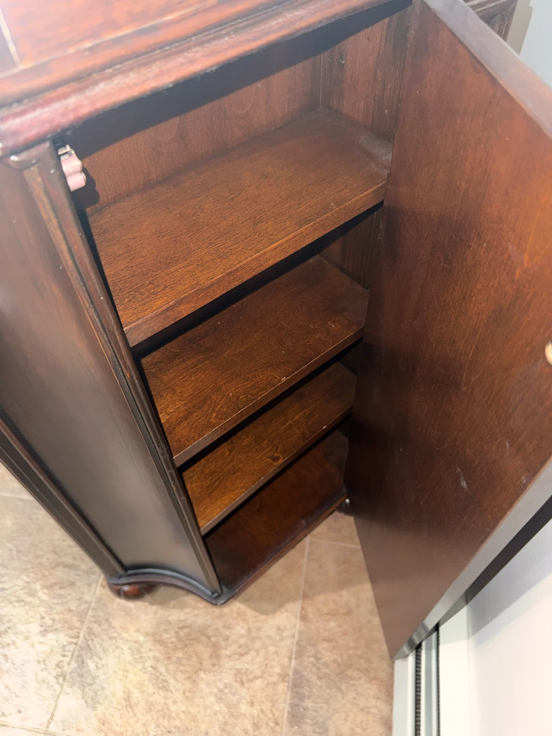 Corner Bar Cabinet with Mirror - photo 4