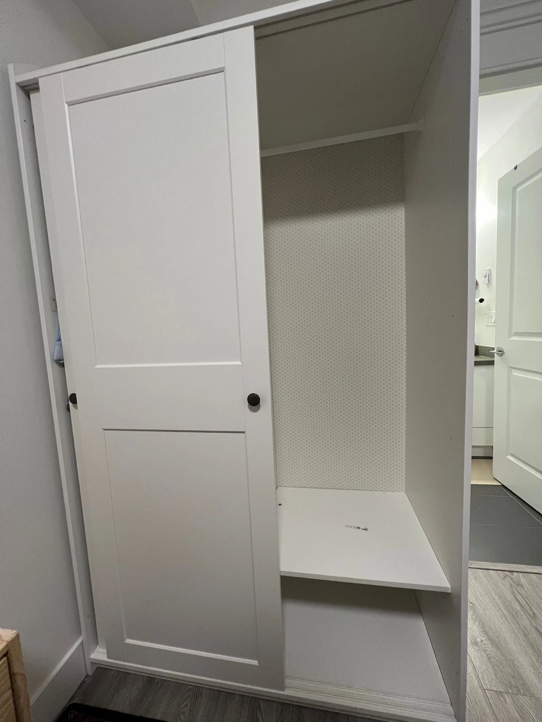 IKEA White Sliding Door Wardrobe – Like New – $250 OBO