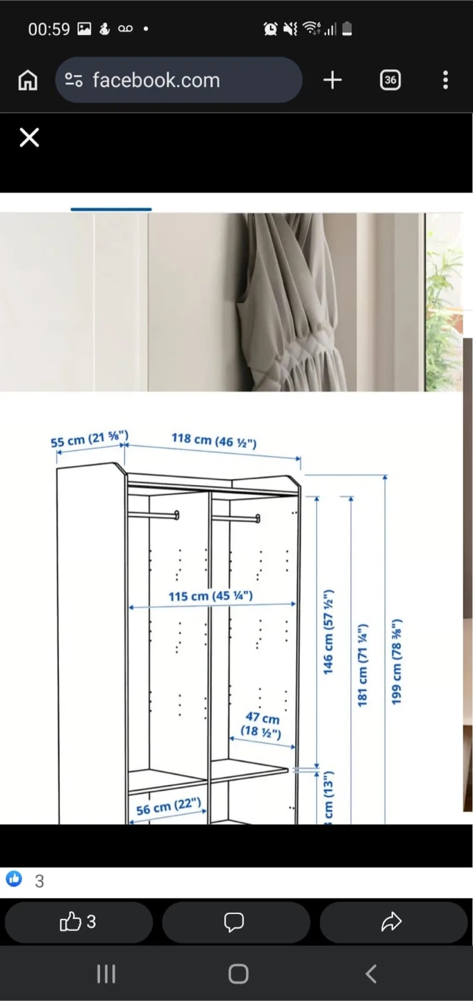 IKEA White Sliding Door Wardrobe – Like New – $250 OBO - photo 3