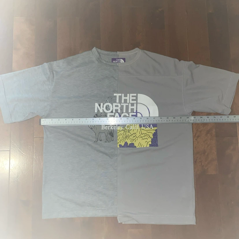 THE NORTH FACE PURPLE LABEL Crazy Logo T-Shirt Sz Small