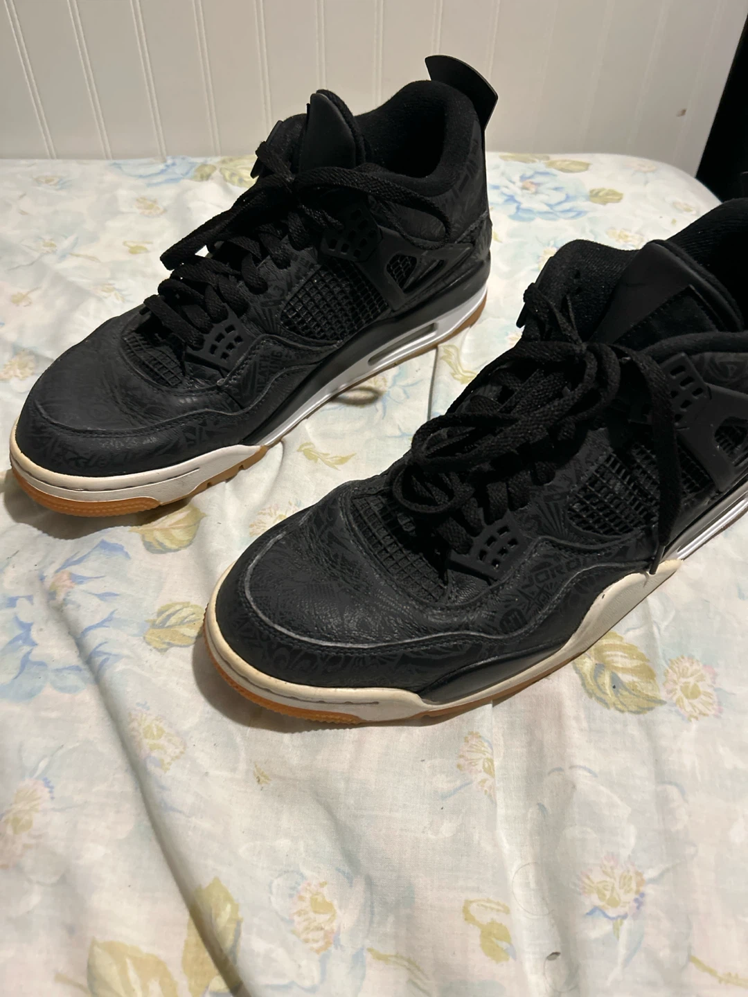 Air Jordan 4 Retro Laser Black Gum - photo 4