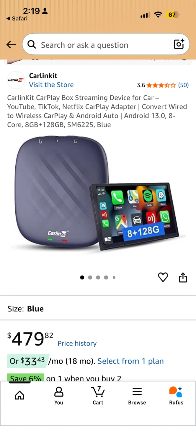 Carlinkit CPC200-Tbox Plus Android AI Box 8GB+128GB - photo 5
