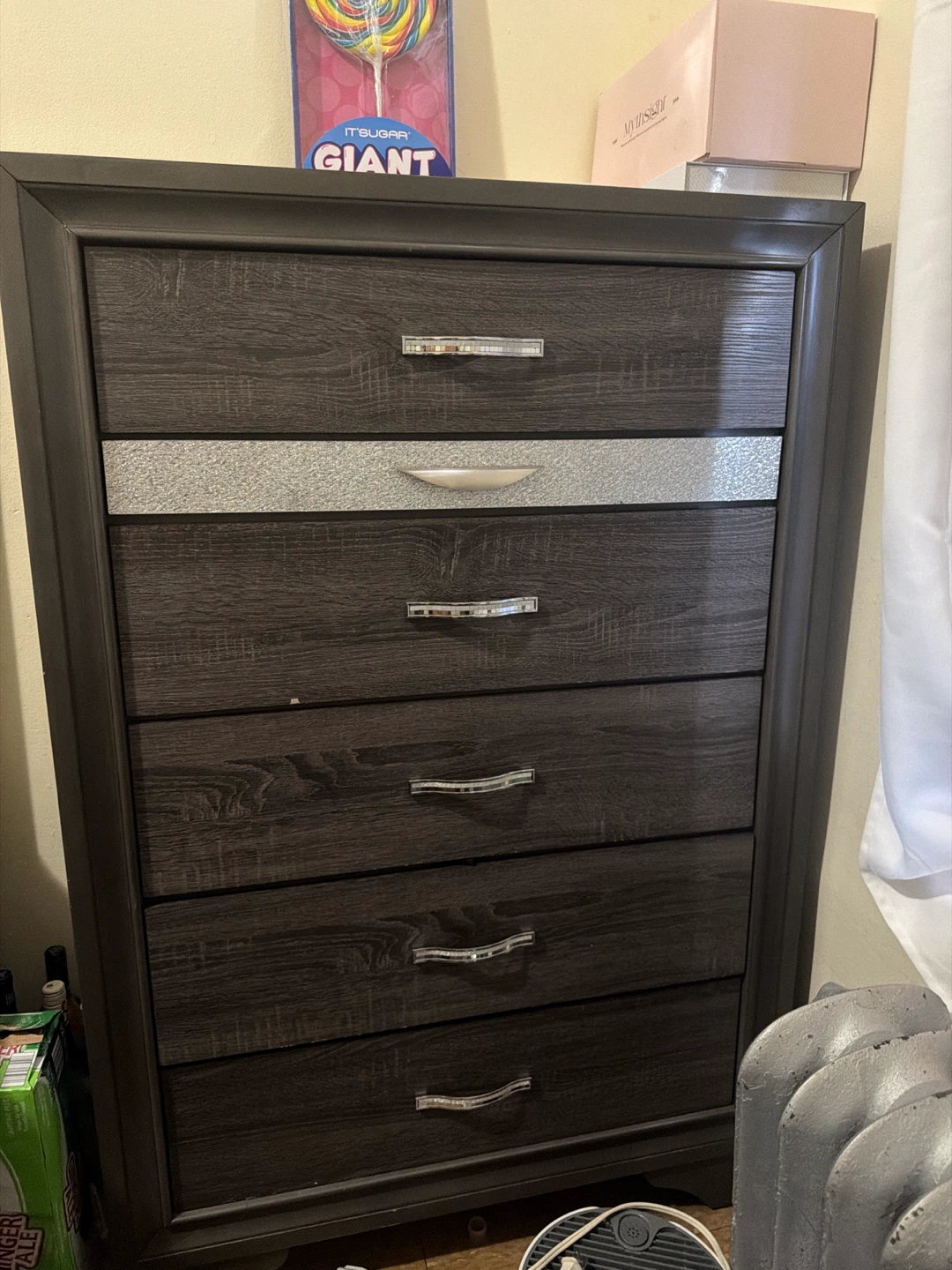 Dark Wood 6-Drawer Dresser - photo 4