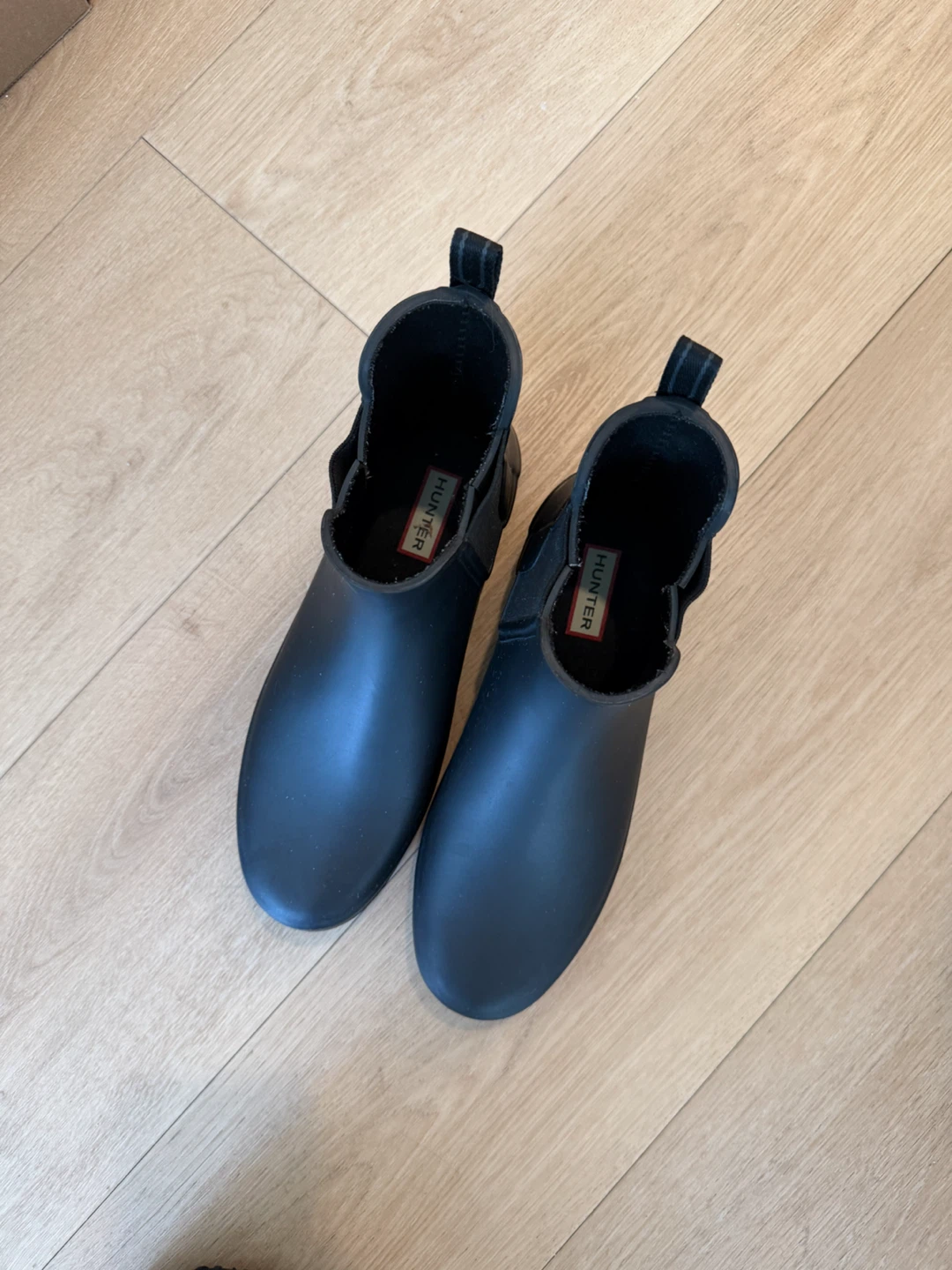 Hunter Black Chelsea Boots