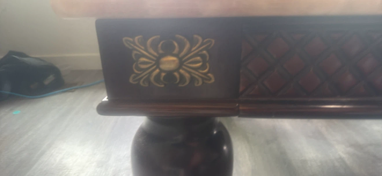 Marble top coffee table