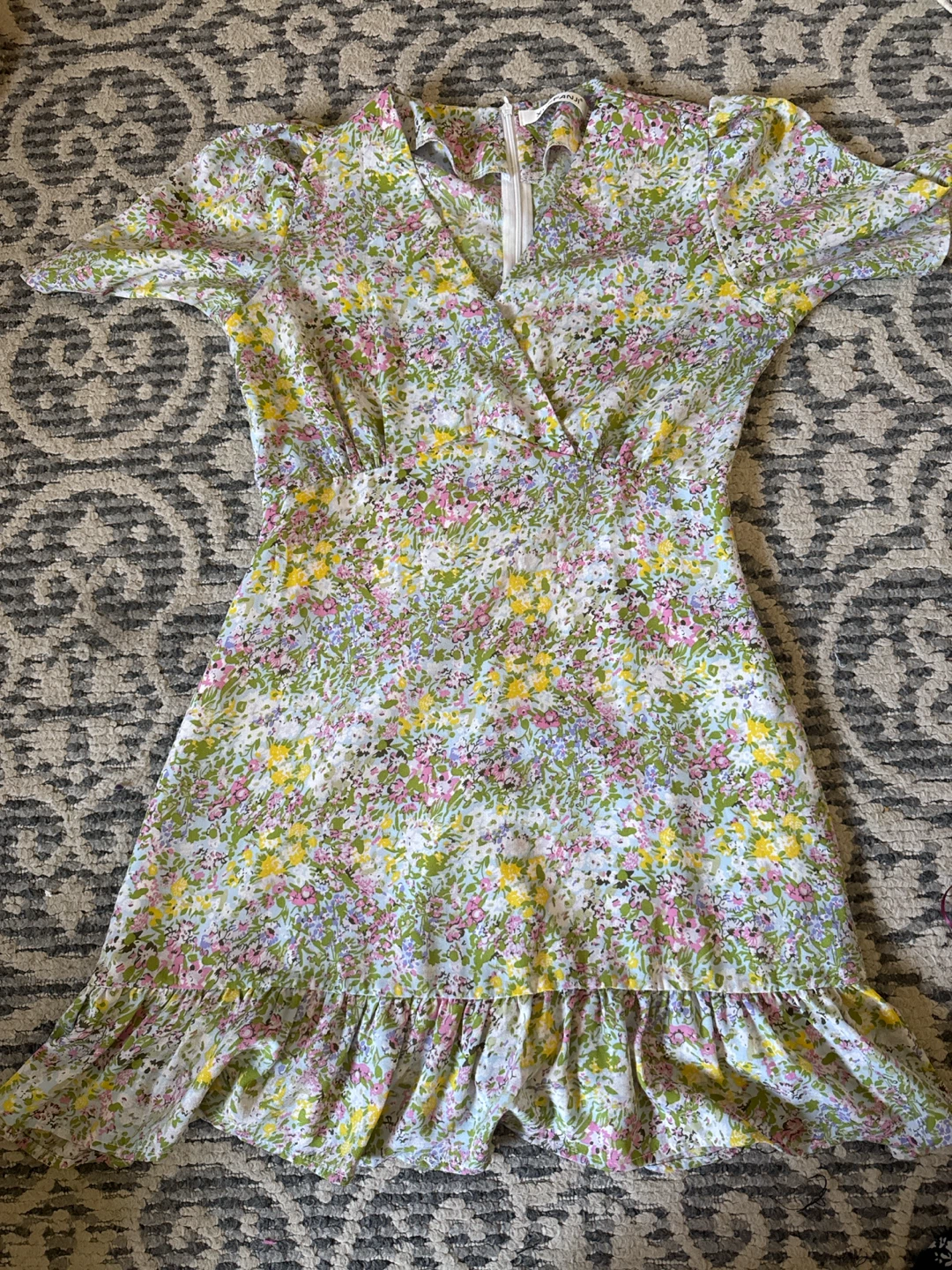 Floral Mini Dress Size M