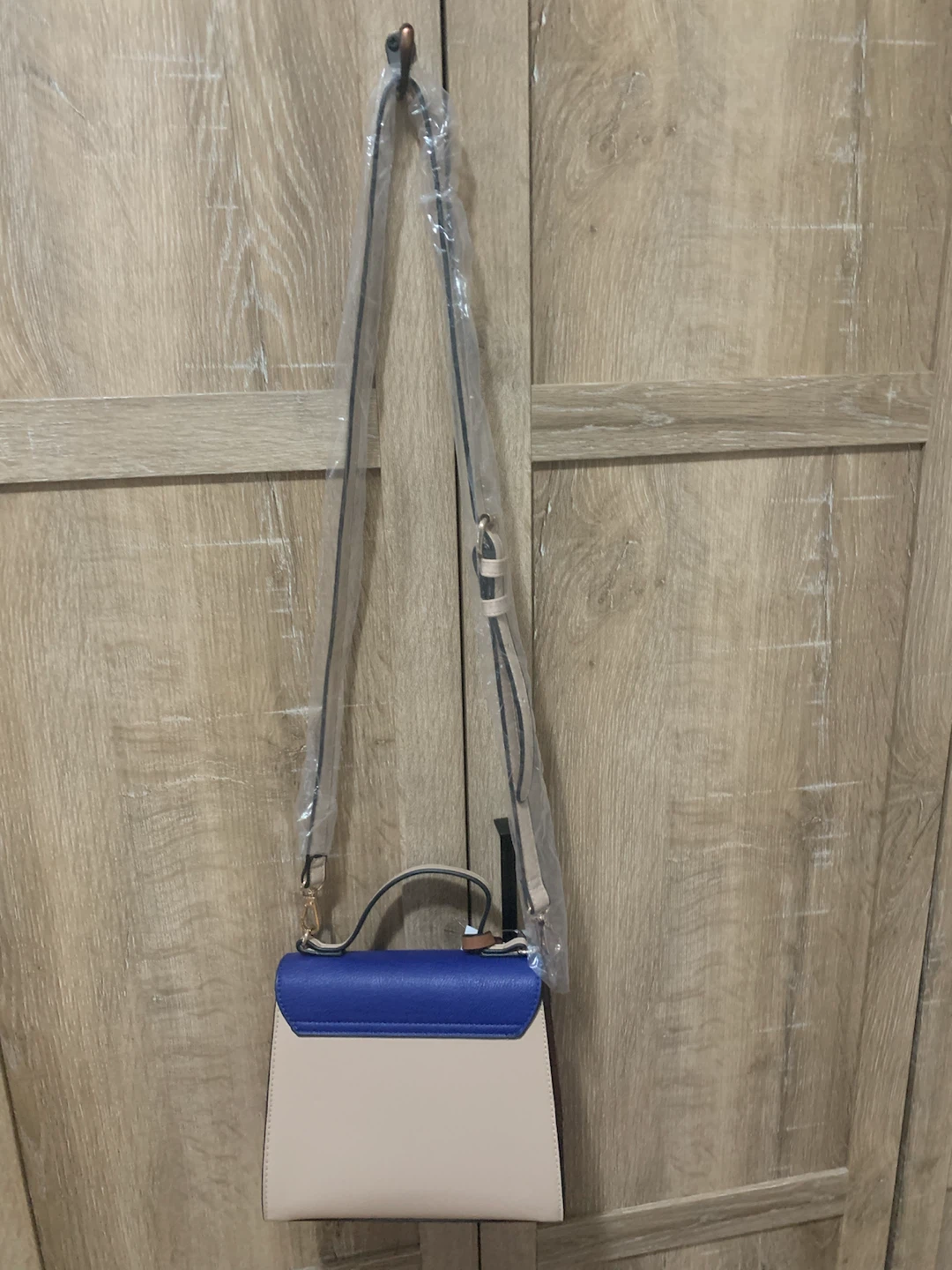 Dune London Blue and Beige Shoulder Bag - photo 4
