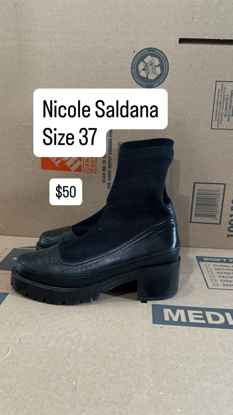 Nicole Saldana Black Boots - Size 37