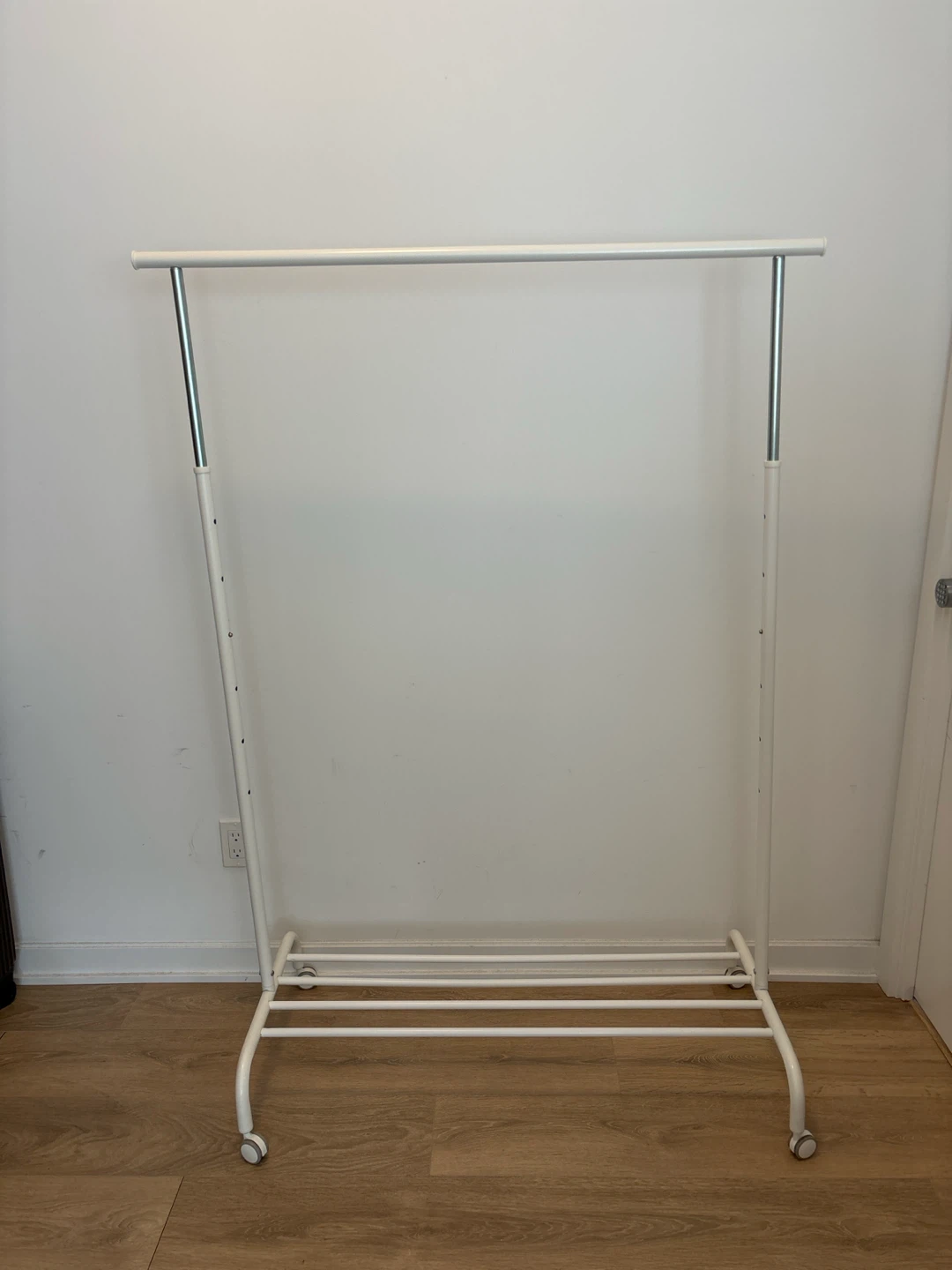 [move out sale] IKEA RIGGA Clothes Rack, White