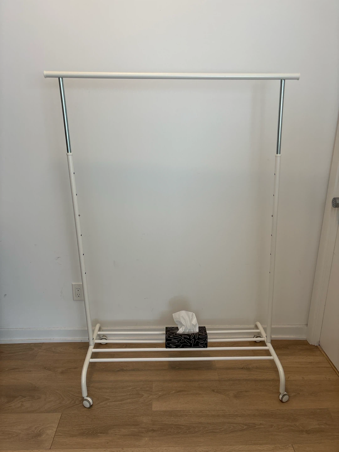 [move out sale] IKEA RIGGA Clothes Rack, White - photo 2