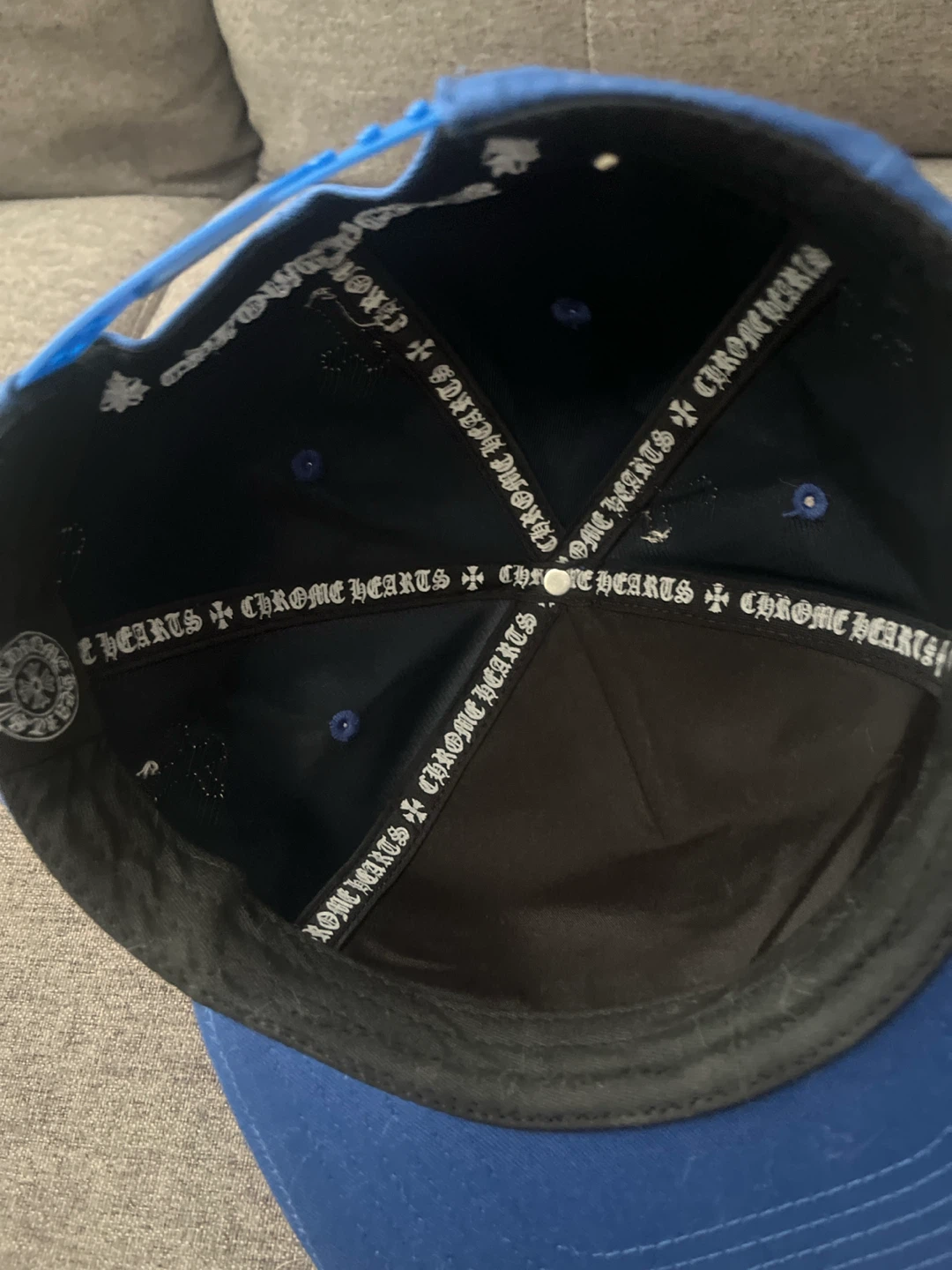 Chrome Hearts Blue Snapback Hat - photo 3